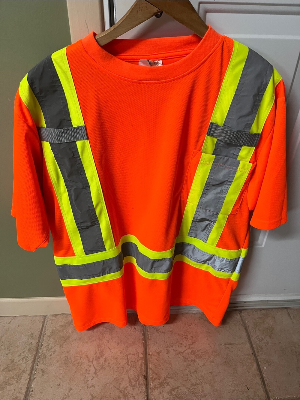 Men Safety T-Shirt in Orange
